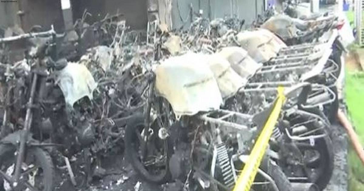Over 400 bikes gutted in fire in bike showroom in Andhra's Vijayawada